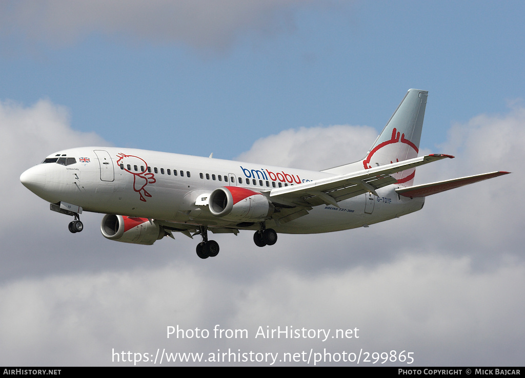 Aircraft Photo of G-TOYF | Boeing 737-36N | Bmibaby | AirHistory.net #299865