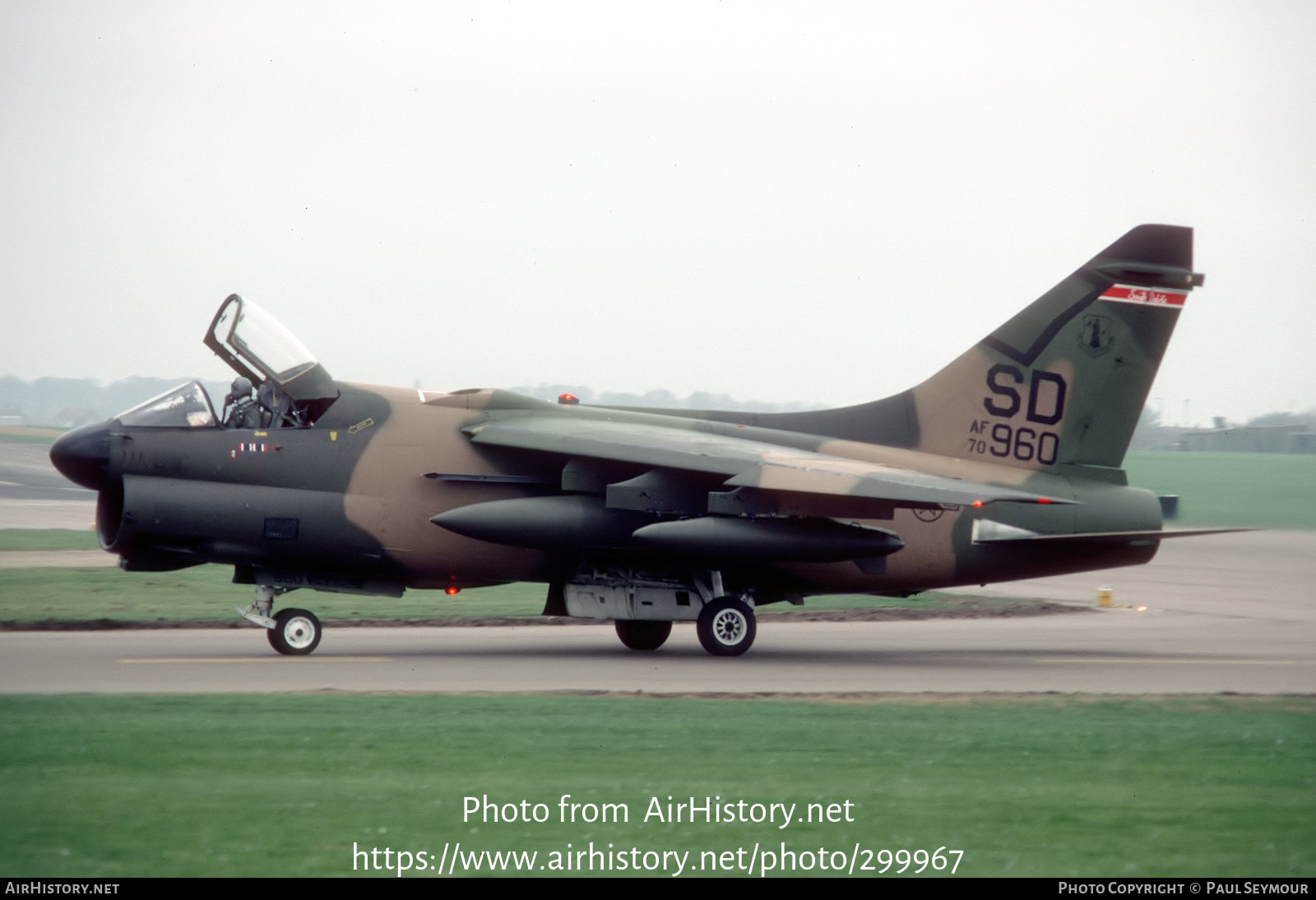 Aircraft Photo of 70-0960 / AF70-960 | LTV A-7D Corsair II | USA - Air Force | AirHistory.net #299967