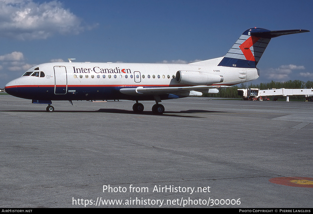 Aircraft Photo of C-GQBS | Fokker F28-1000 Fellowship | Inter-Canadien | AirHistory.net #300006