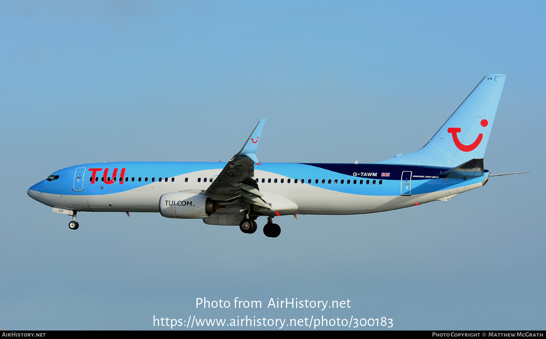 Aircraft Photo of G-TAWM | Boeing 737-8K5 | TUI | AirHistory.net #300183