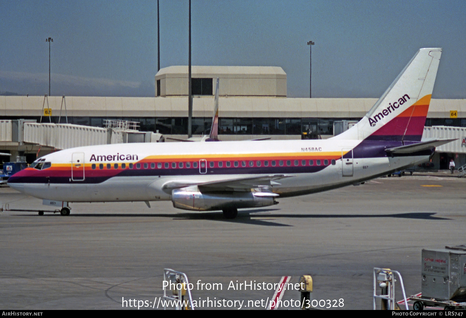 Aircraft Photo of N458AC | Boeing 737-2Q9/Adv | American Airlines | AirHistory.net #300328