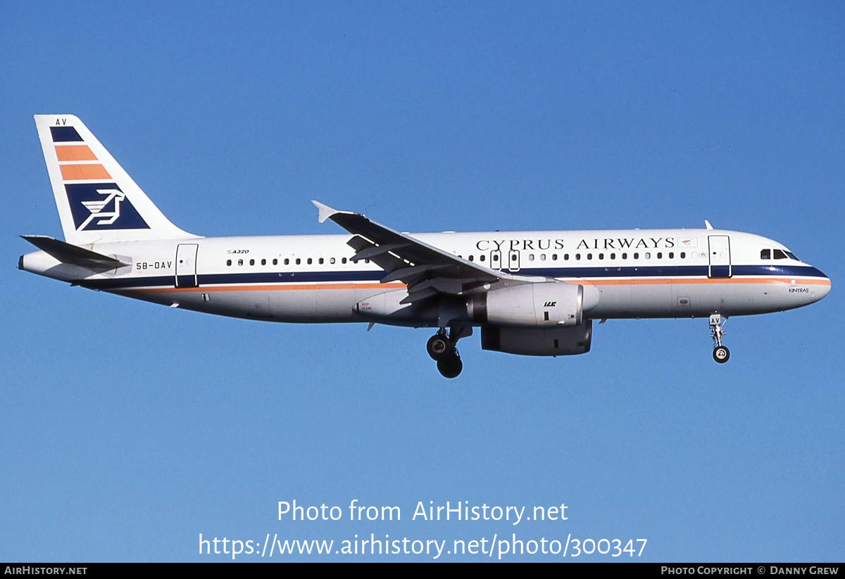 Aircraft Photo of 5B-DAV | Airbus A320-231 | Cyprus Airways | AirHistory.net #300347