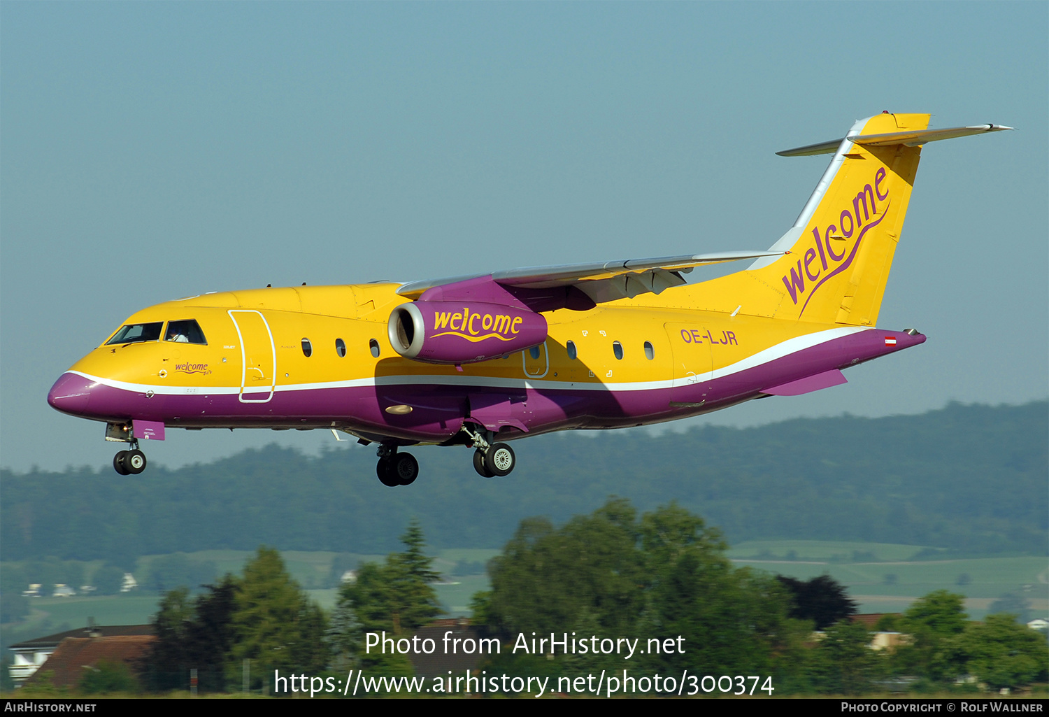 Aircraft Photo of OE-LJR | Fairchild Dornier 328-310 328JET | Welcome Air | AirHistory.net #300374