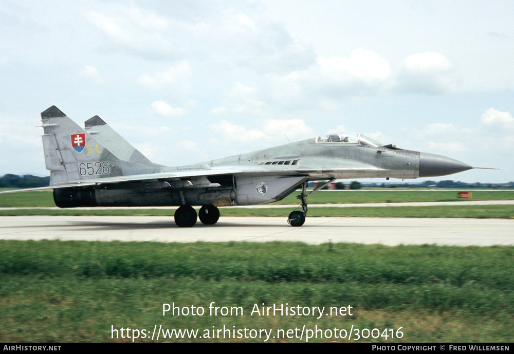 Aircraft Photo of 6526 | Mikoyan-Gurevich MiG-29A (9-12A) | Slovakia - Air Force | AirHistory.net #300416