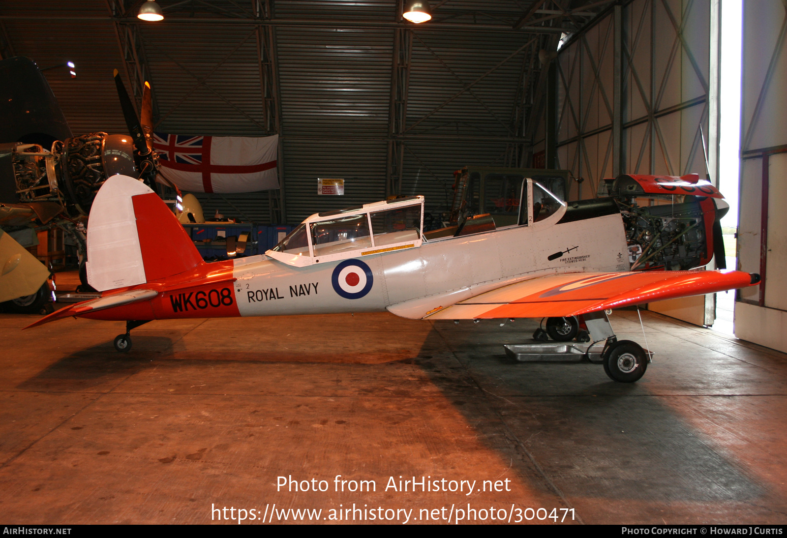 Aircraft Photo of WK608 | De Havilland DHC-1 Chipmunk T10 | UK - Navy | AirHistory.net #300471