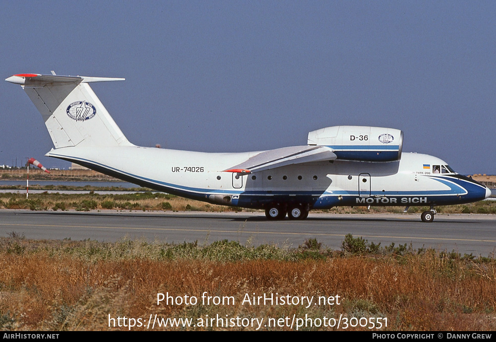 Aircraft Photo of UR-74026 | Antonov An-74 | Motor Sich | AirHistory.net #300551