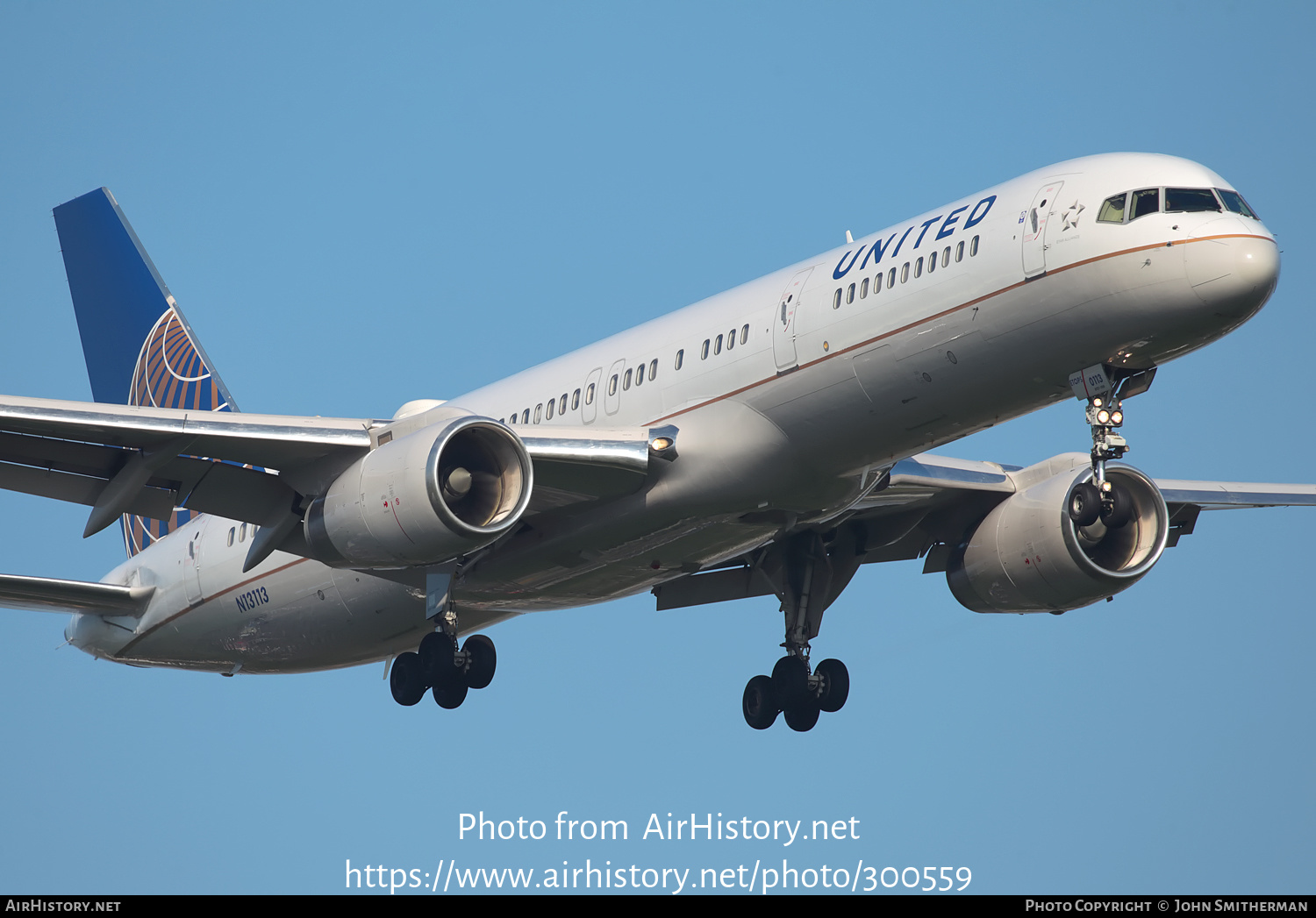 Aircraft Photo of N13113 | Boeing 757-224 | United Airlines | AirHistory.net #300559