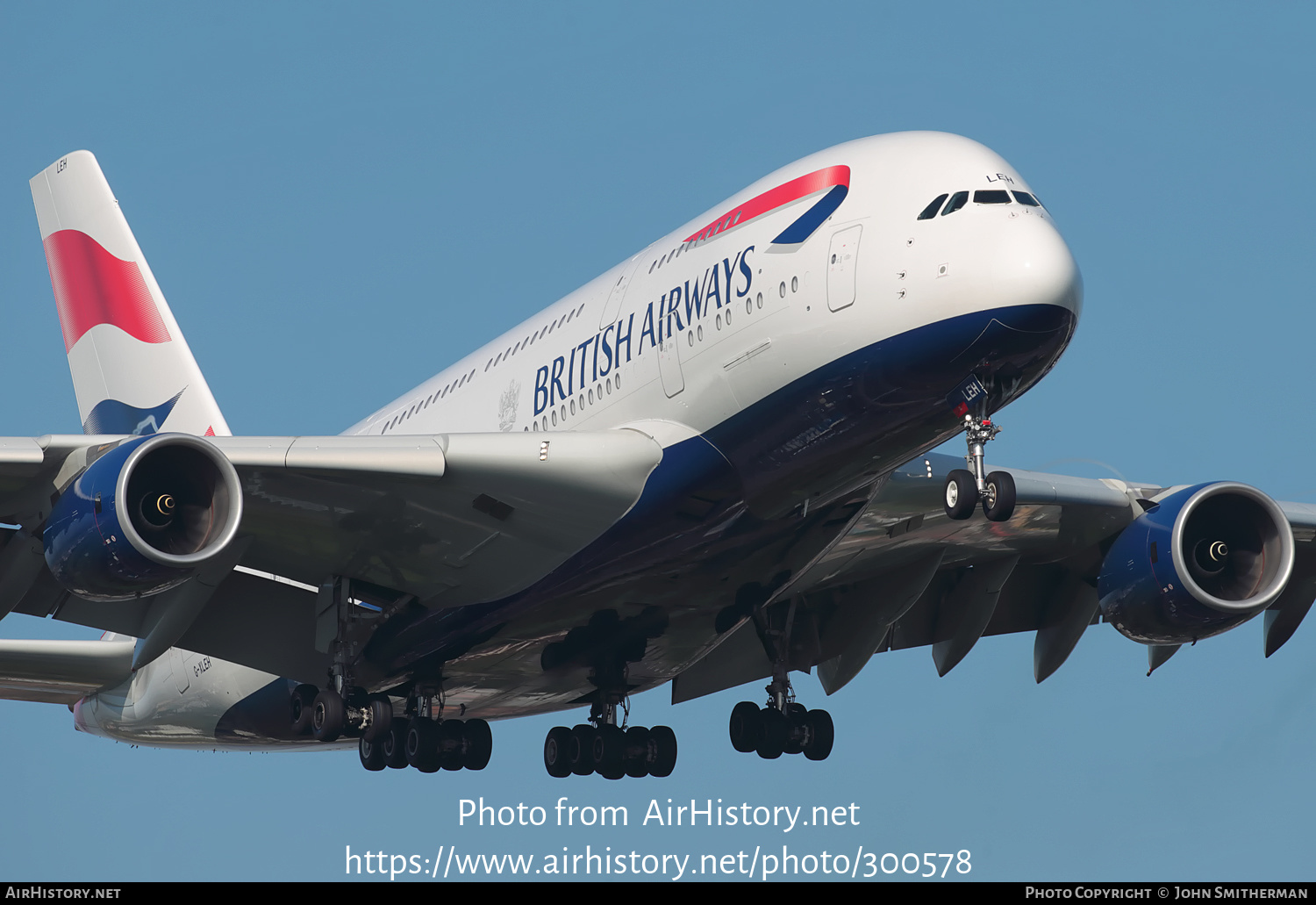 Aircraft Photo of G-XLEH | Airbus A380-841 | British Airways | AirHistory.net #300578