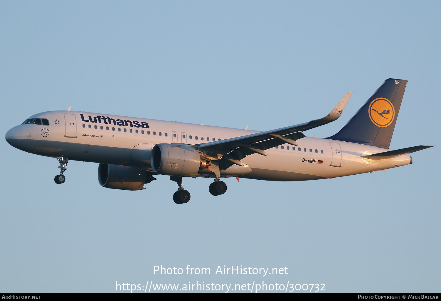 Aircraft Photo of D-AINF | Airbus A320-271N | Lufthansa | AirHistory.net #300732