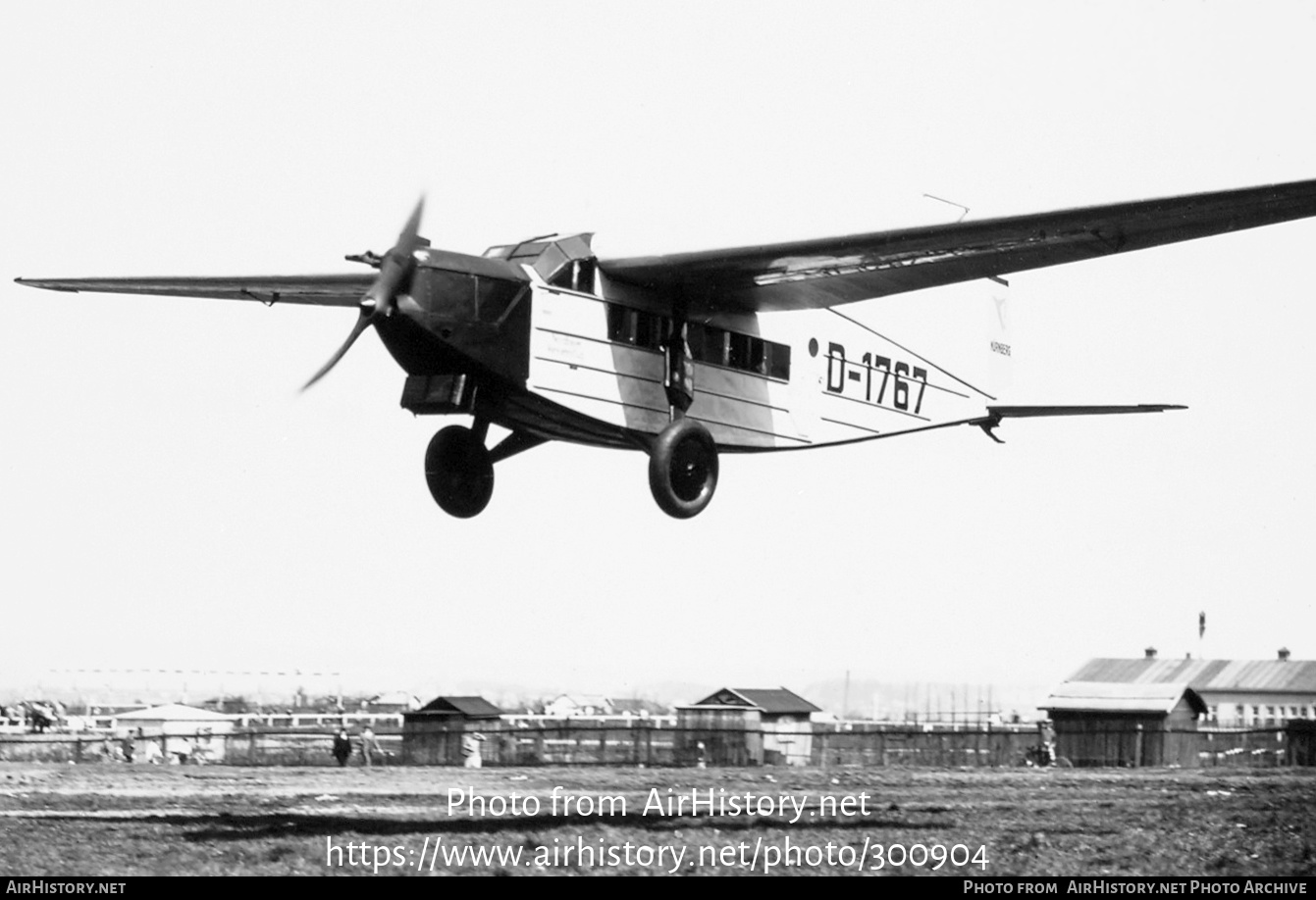 Aircraft Photo of D-1767 | BFW M 24a | Nordbayerische Verkehrsflug - NOBA | AirHistory.net #300904