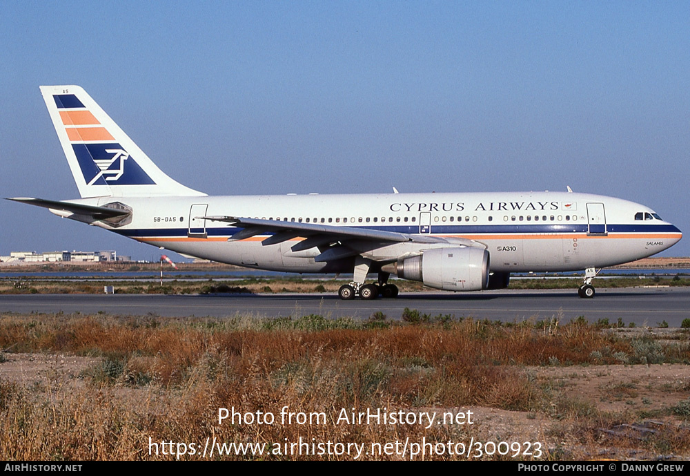 Aircraft Photo of 5B-DAS | Airbus A310-203 | Cyprus Airways | AirHistory.net #300923