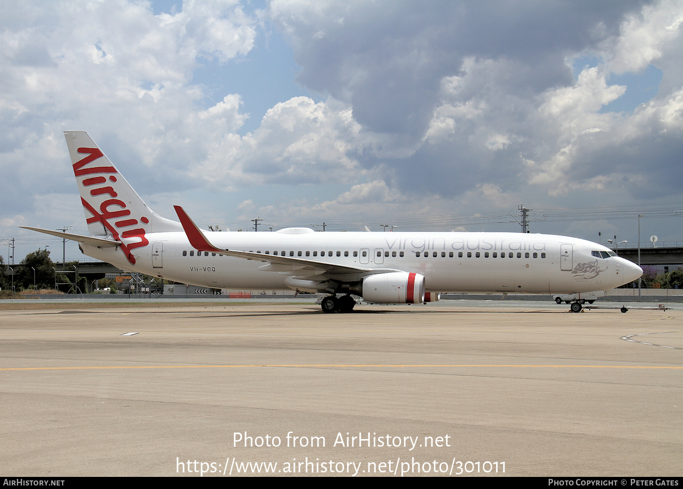 Aircraft Photo of VH-VOQ | Boeing 737-8FE | Virgin Australia Airlines | AirHistory.net #301011