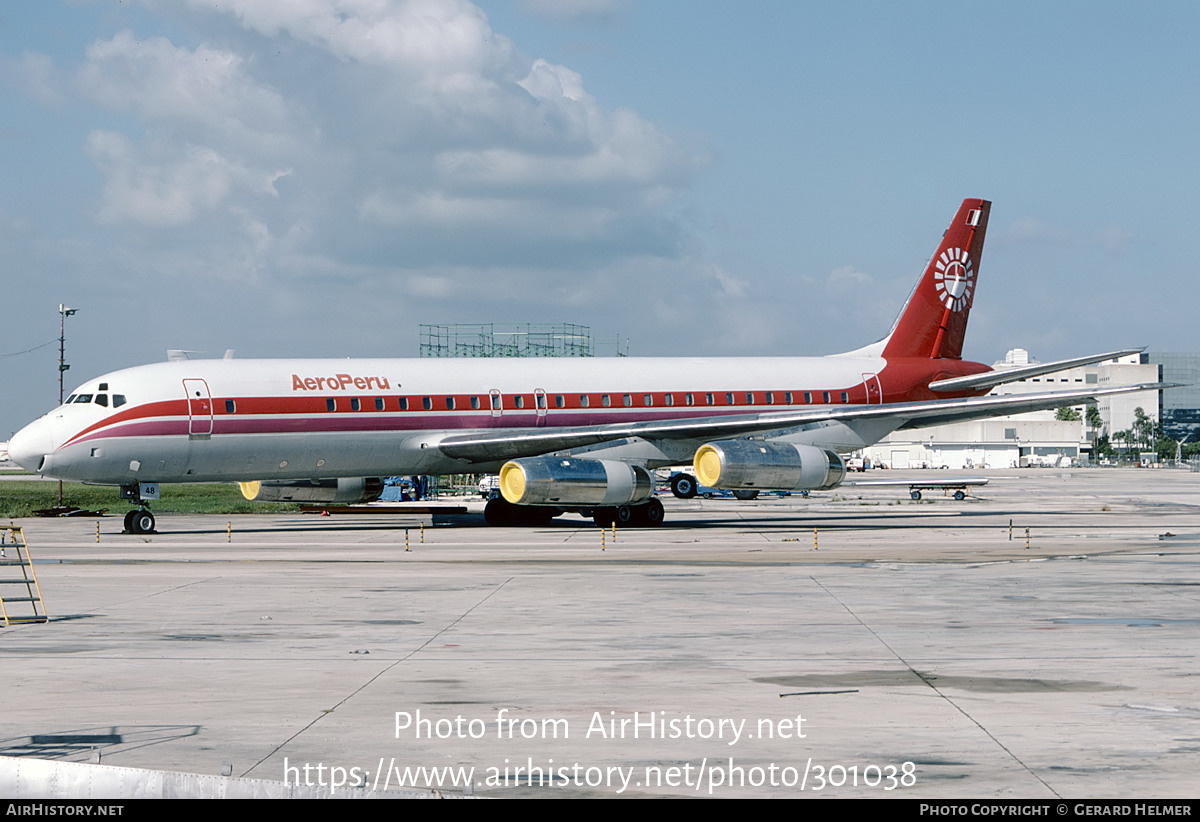 Aircraft Photo of OB-1248 | McDonnell Douglas DC-8-62H | AeroPeru | AirHistory.net #301038