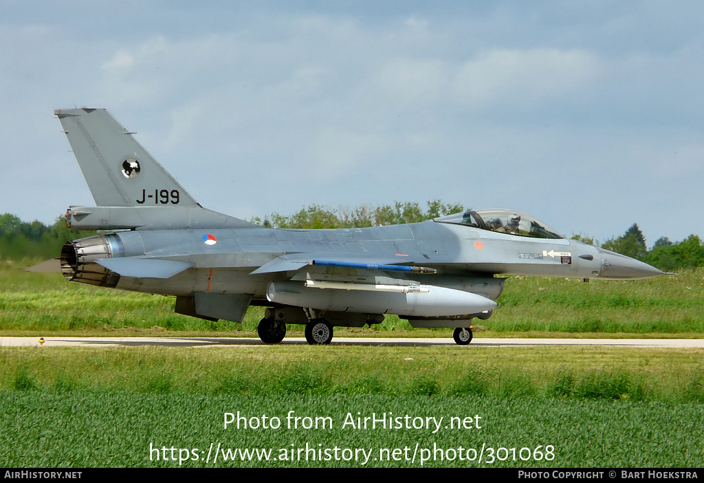 Aircraft Photo of J-199 | General Dynamics F-16A Fighting Falcon | Netherlands - Air Force | AirHistory.net #301068