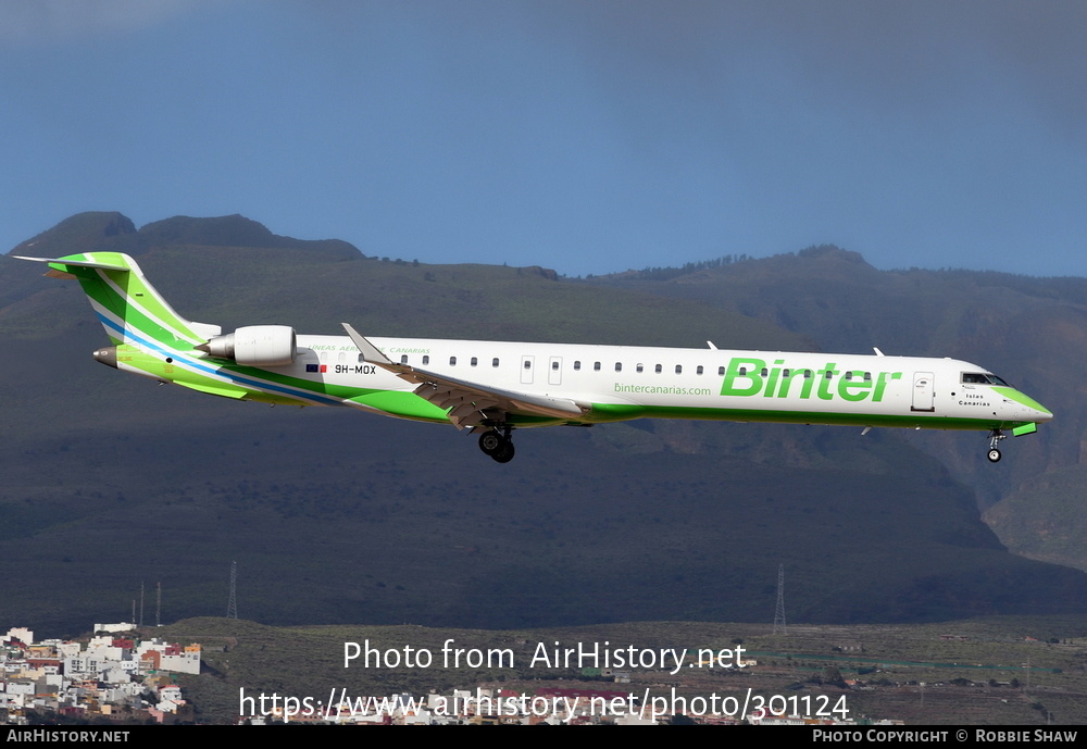 Aircraft Photo of 9H-MOX | Bombardier CRJ-1000 (CL-600-2E25) | Binter Canarias | AirHistory.net #301124