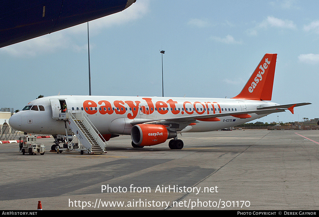 Aircraft Photo of G-EZTE | Airbus A320-214 | EasyJet | AirHistory.net #301170