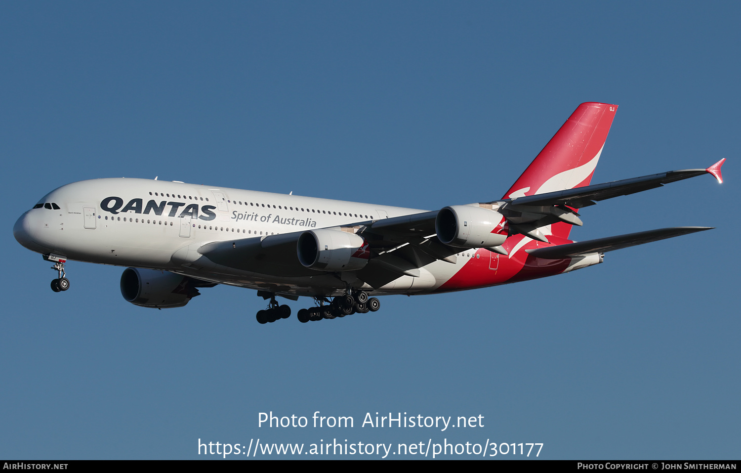 Aircraft Photo of VH-OQJ | Airbus A380-842 | Qantas | AirHistory.net #301177