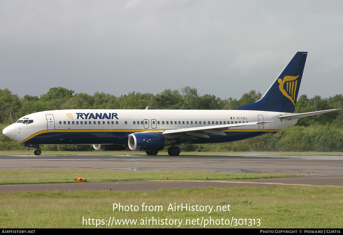 Aircraft Photo of EI-CSJ | Boeing 737-8AS | Ryanair | AirHistory.net #301313