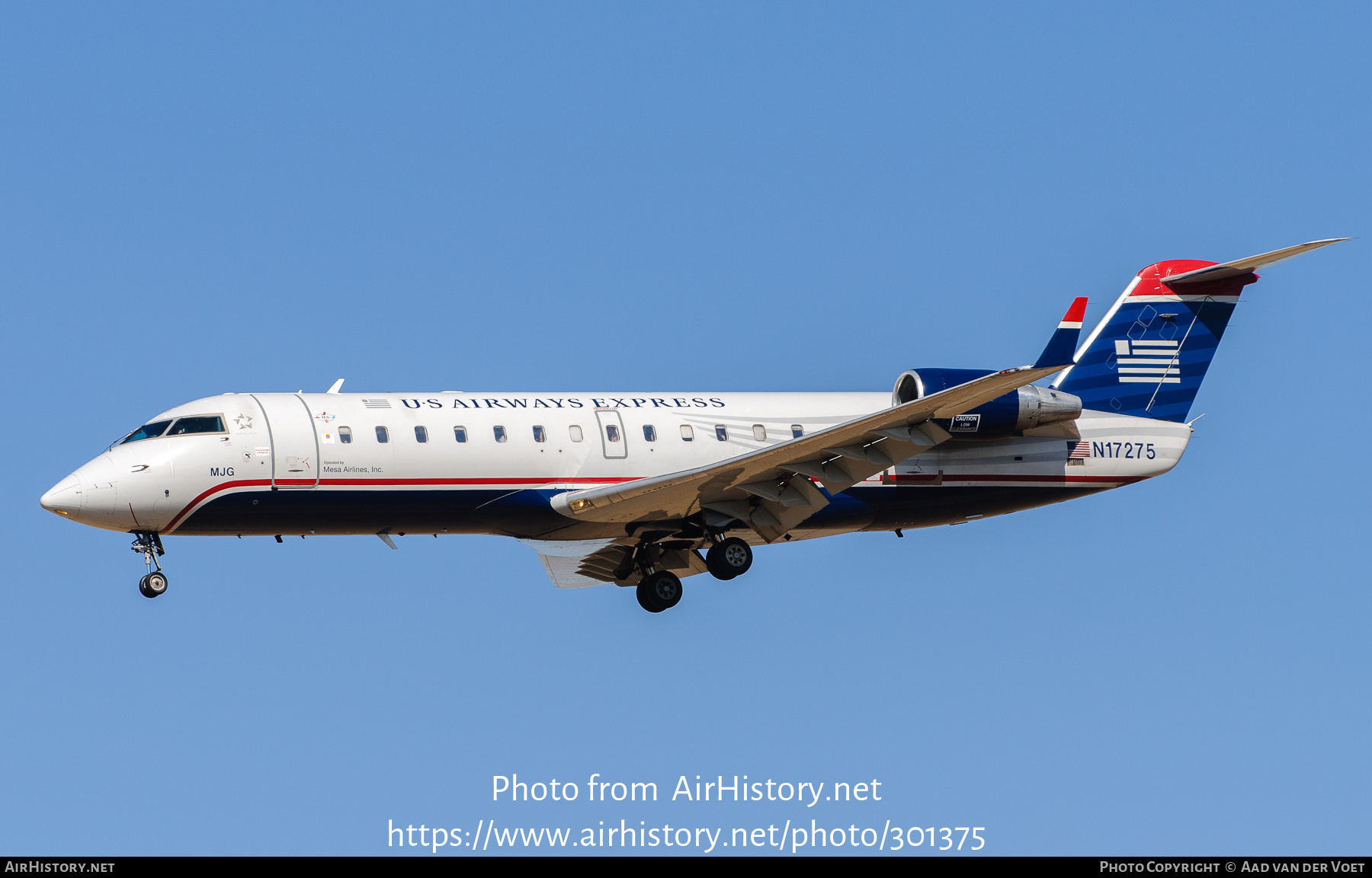 Aircraft Photo of N17275 | Bombardier CRJ-200LR (CL-600-2B19) | US Airways Express | AirHistory.net #301375