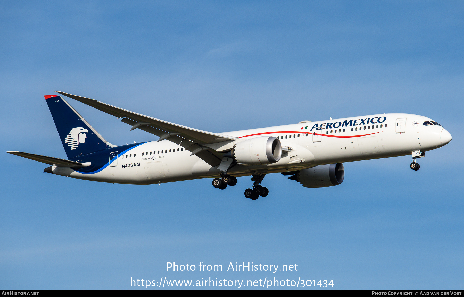 Aircraft Photo of N438AM | Boeing 787-9 Dreamliner | AeroMéxico | AirHistory.net #301434