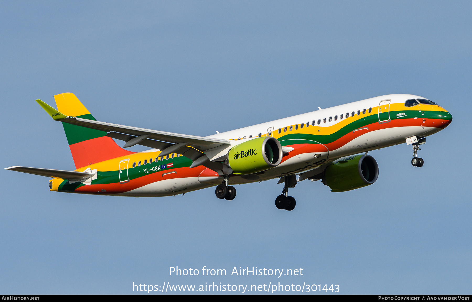 Aircraft Photo of YL-CSK | Airbus A220-371 (BD-500-1A11) | AirBaltic | AirHistory.net #301443