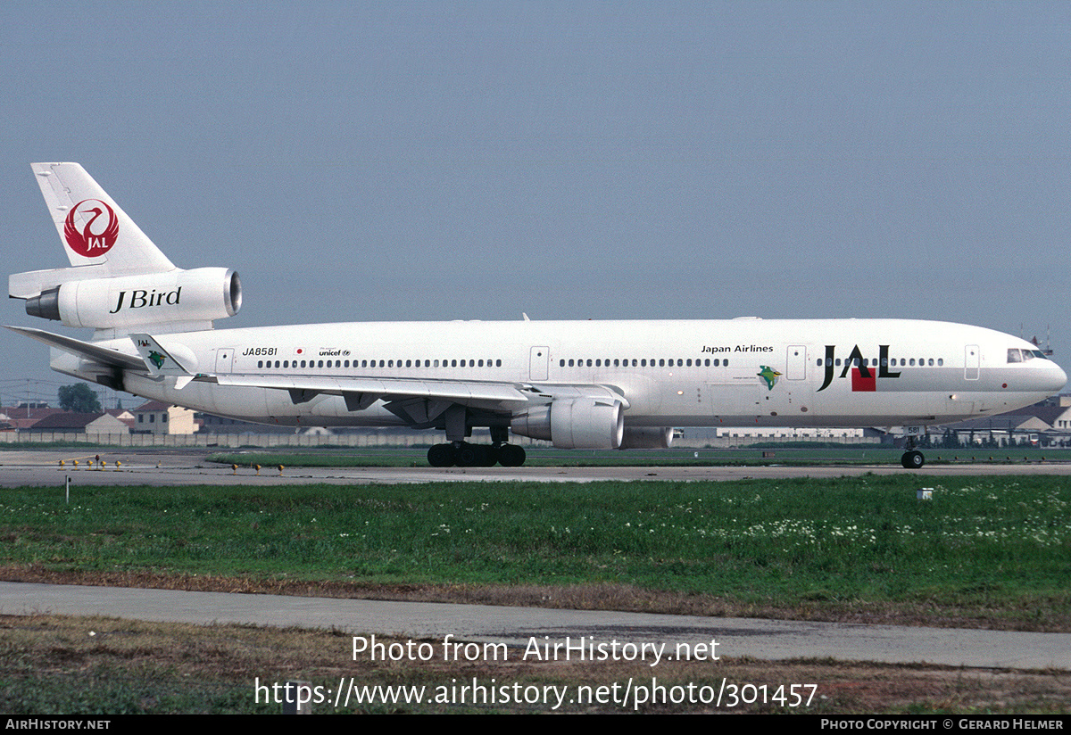 Aircraft Photo of JA8581 | McDonnell Douglas MD-11 | Japan Airlines - JAL | AirHistory.net #301457