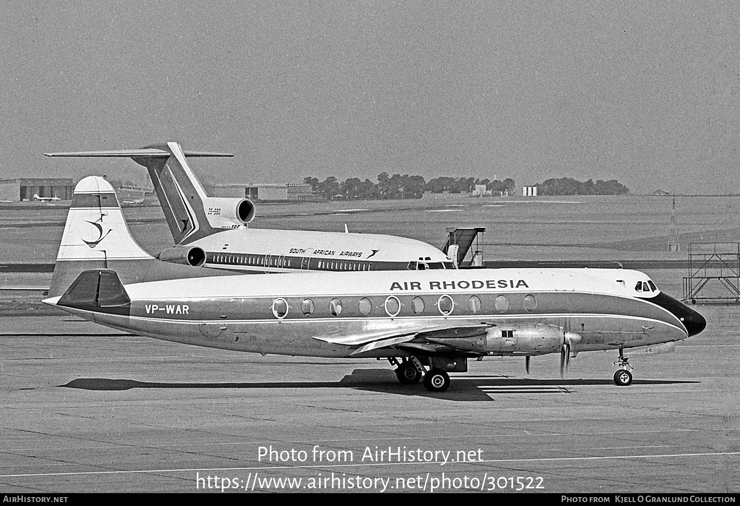 Aircraft Photo of VP-WAR | Vickers 754D Viscount | Air Rhodesia | AirHistory.net #301522