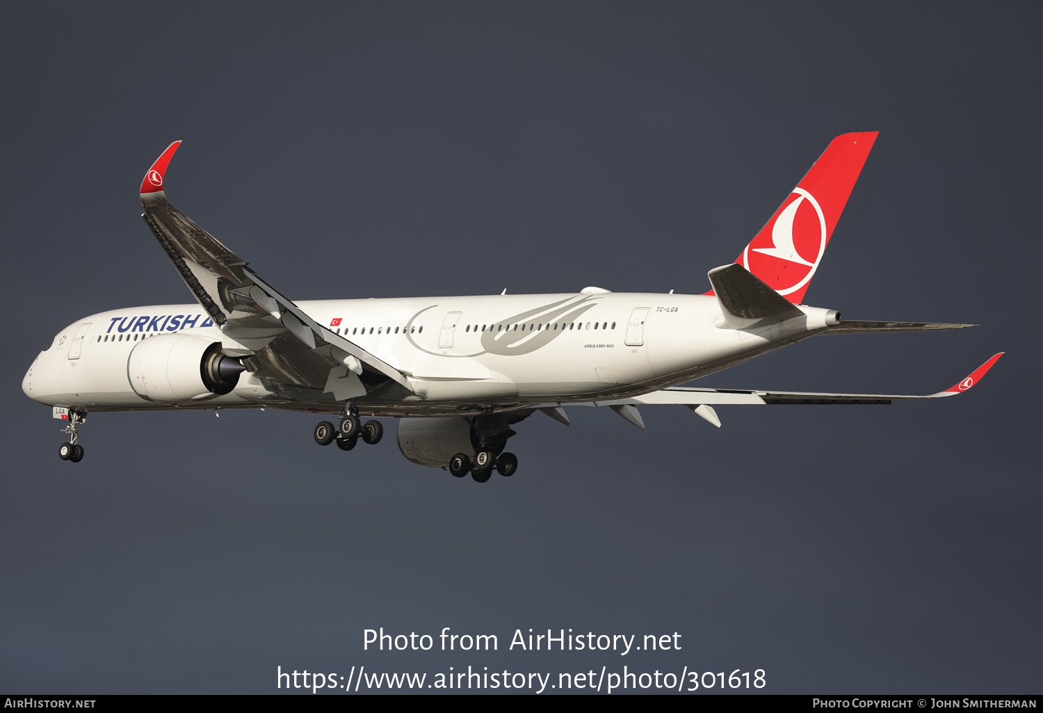 Aircraft Photo of TC-LGA | Airbus A350-941 | Turkish Airlines | AirHistory.net #301618