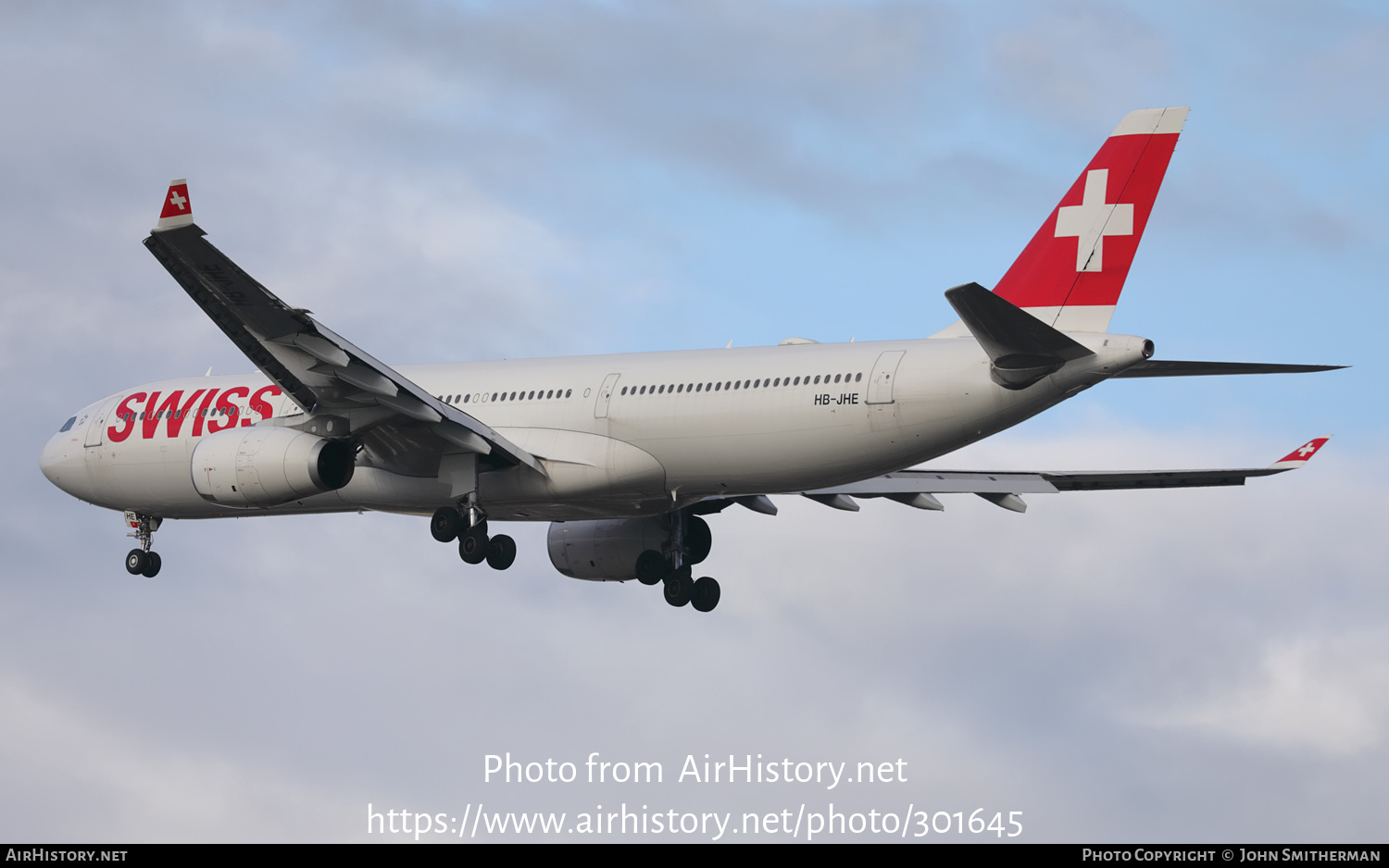 Aircraft Photo of HB-JHE | Airbus A330-343 | Swiss International Air Lines | AirHistory.net #301645