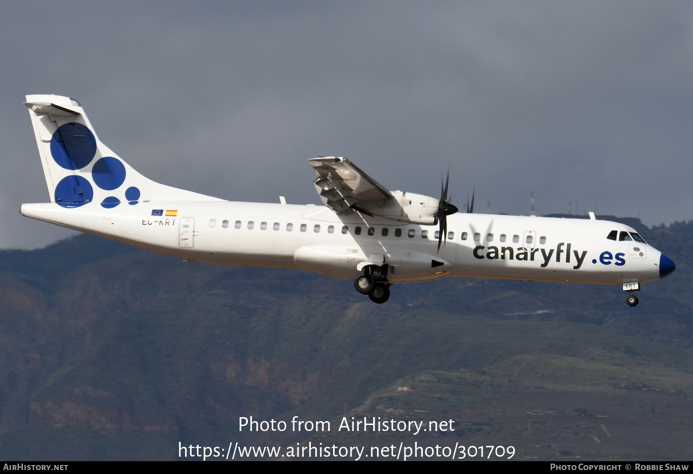 Aircraft Photo of EC-KRY | ATR ATR-72-500 (ATR-72-212A) | Canaryfly | AirHistory.net #301709