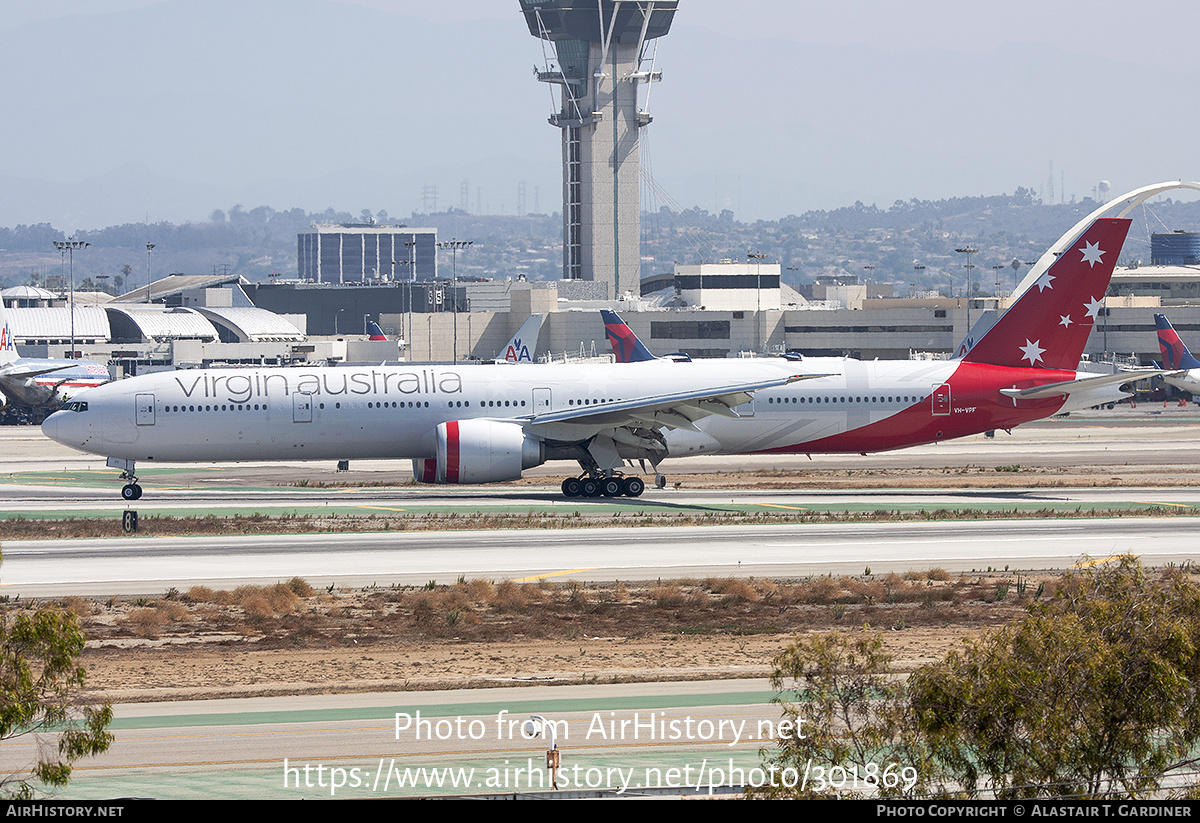 Aircraft Photo of VH-VPF | Boeing 777-3ZG/ER | Virgin Australia Airlines | AirHistory.net #301869