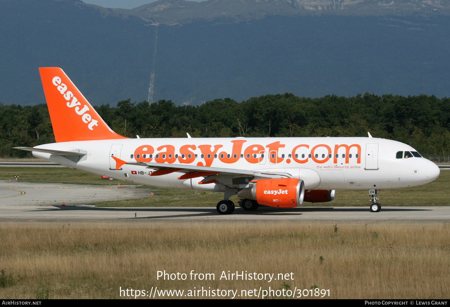 Aircraft Photo of HB-JZQ | Airbus A319-111 | EasyJet | AirHistory.net #301891