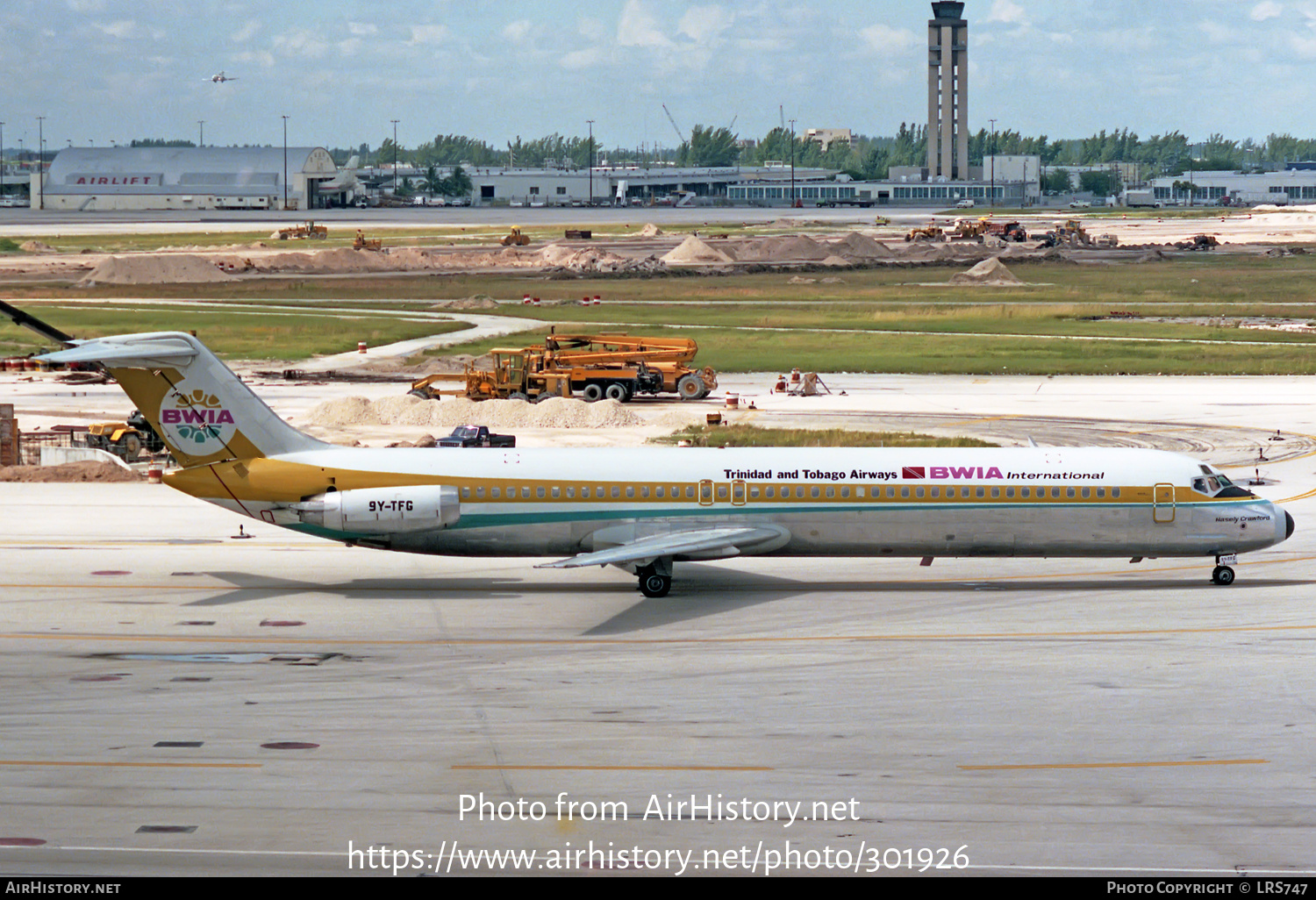 Aircraft Photo of 9Y-TFG | McDonnell Douglas DC-9-51 | BWIA International - Trinidad and Tobago Airways | AirHistory.net #301926