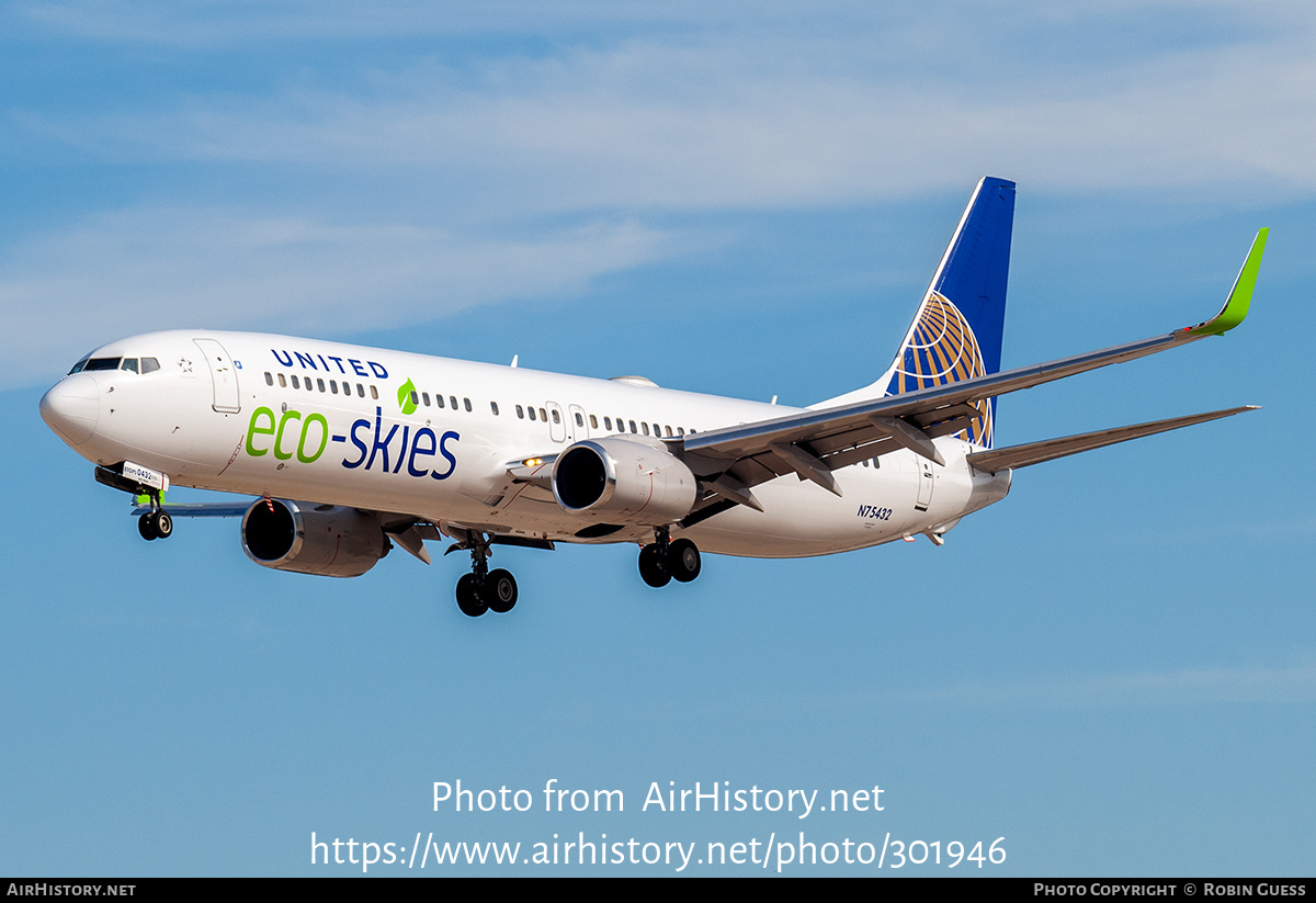 Aircraft Photo of N75432 | Boeing 737-924/ER | United Airlines | AirHistory.net #301946