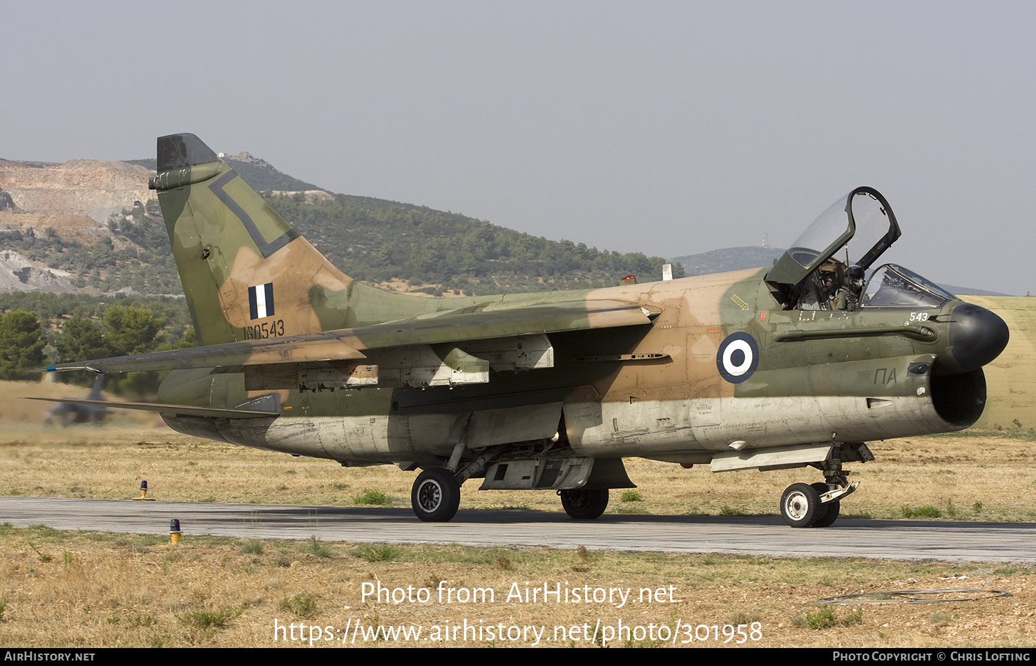 Aircraft Photo of 160543 | Vought A-7E Corsair II | Greece - Air Force | AirHistory.net #301958