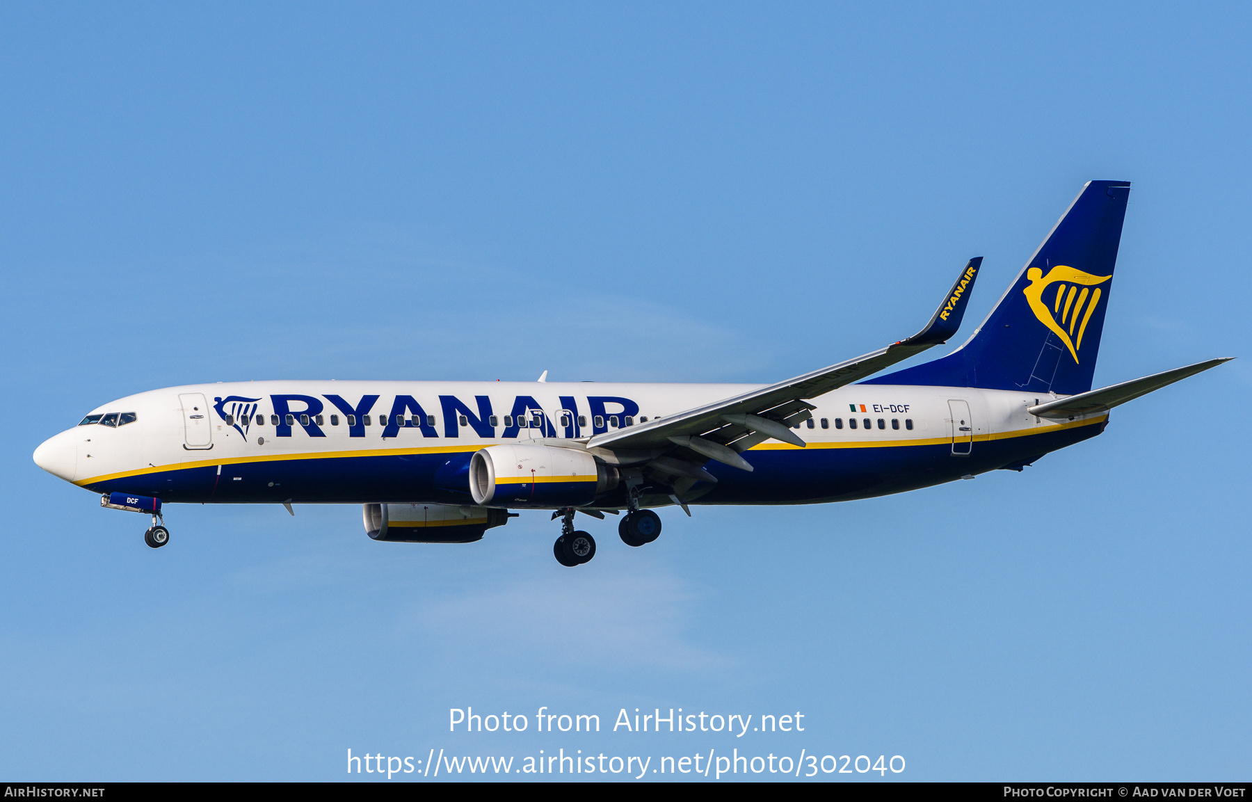 Aircraft Photo of EI-DCF | Boeing 737-8AS | Ryanair | AirHistory.net #302040