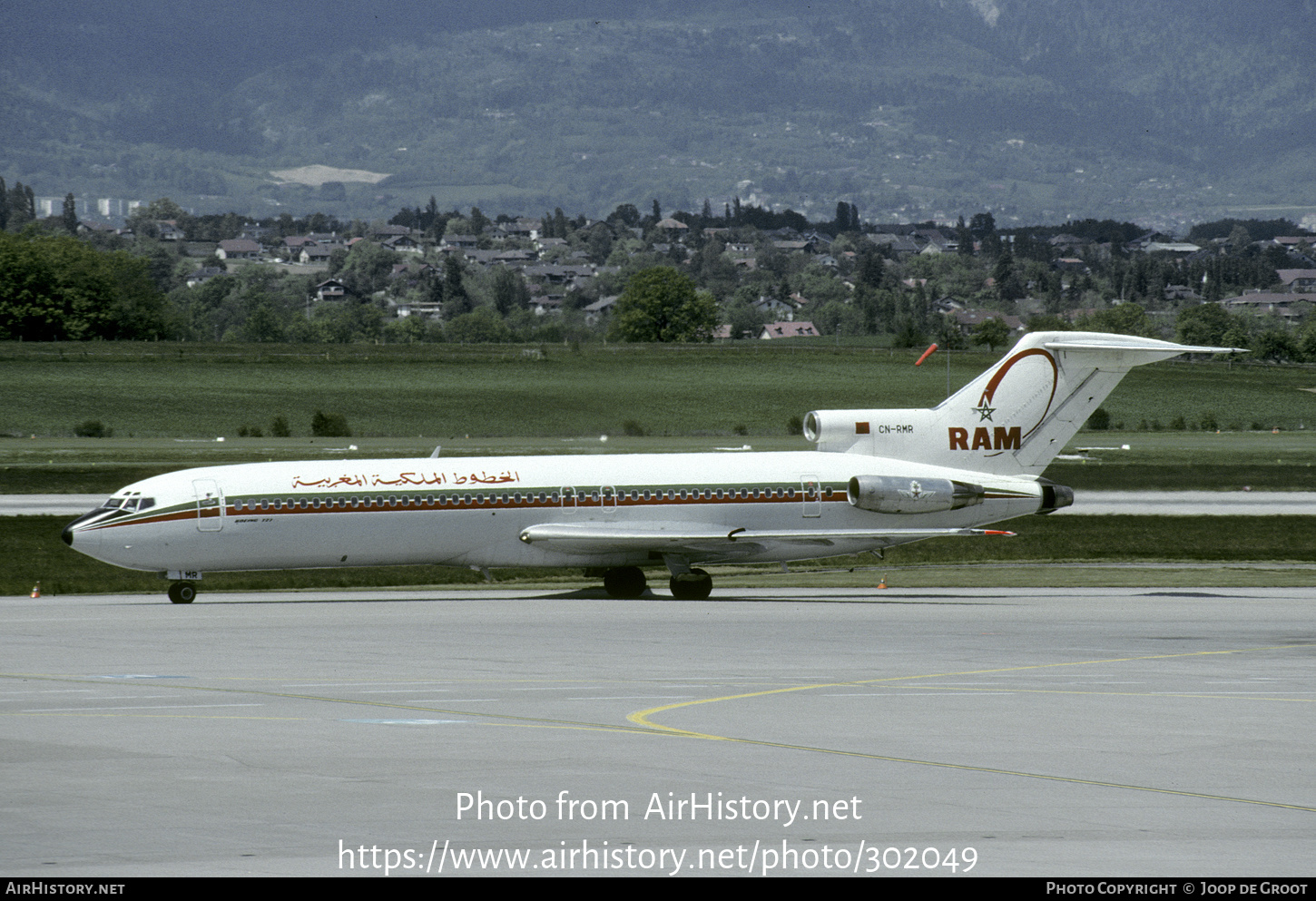 Aircraft Photo of CN-RMR | Boeing 727-2B6/Adv | Royal Air Maroc - RAM | AirHistory.net #302049