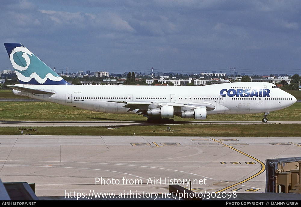 Aircraft Photo of F-GPJM | Boeing 747-206B | Corsair | AirHistory.net #302098