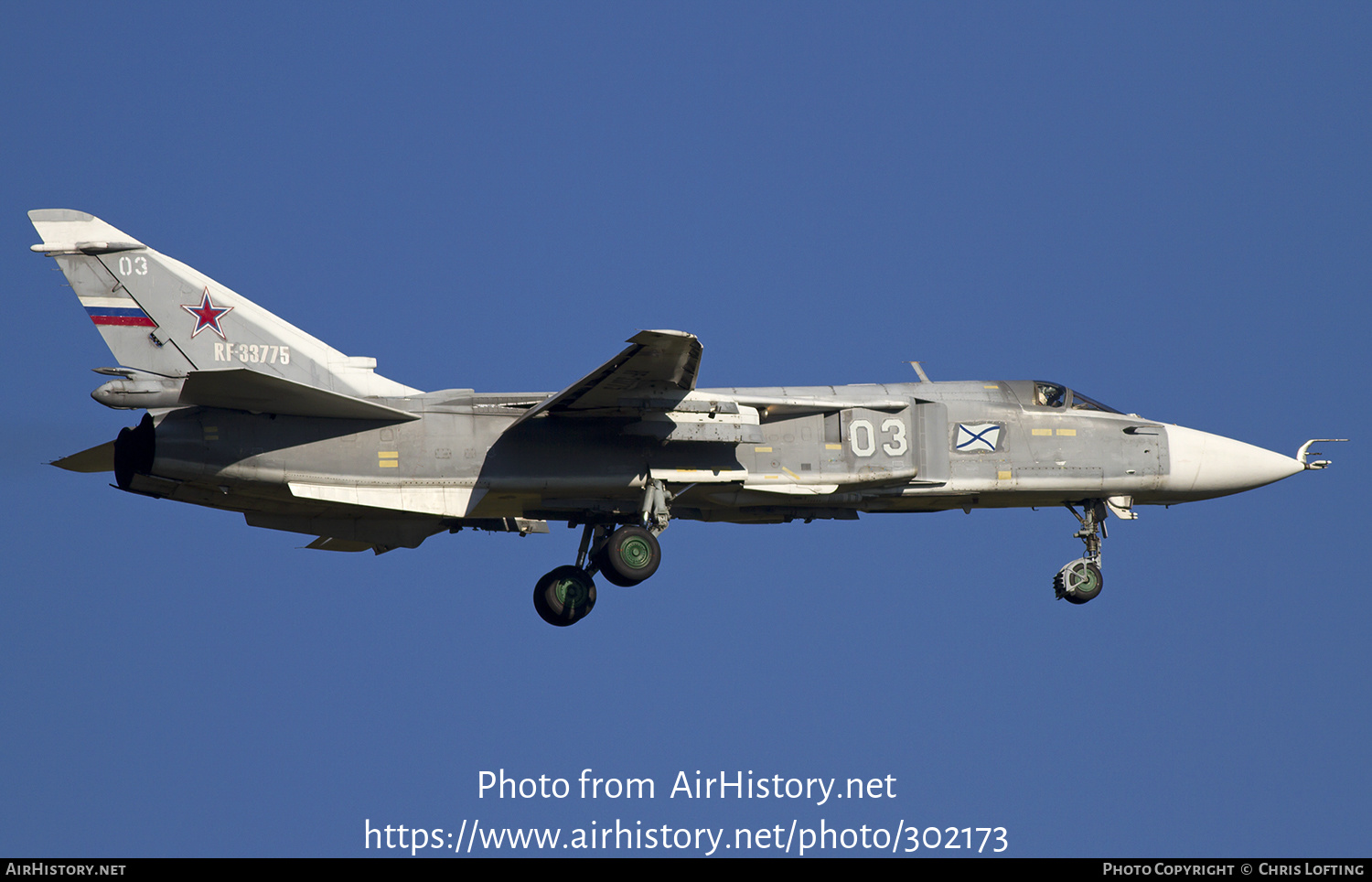 Aircraft Photo of RF-33775 | Sukhoi Su-24 | Russia - Navy | AirHistory.net #302173