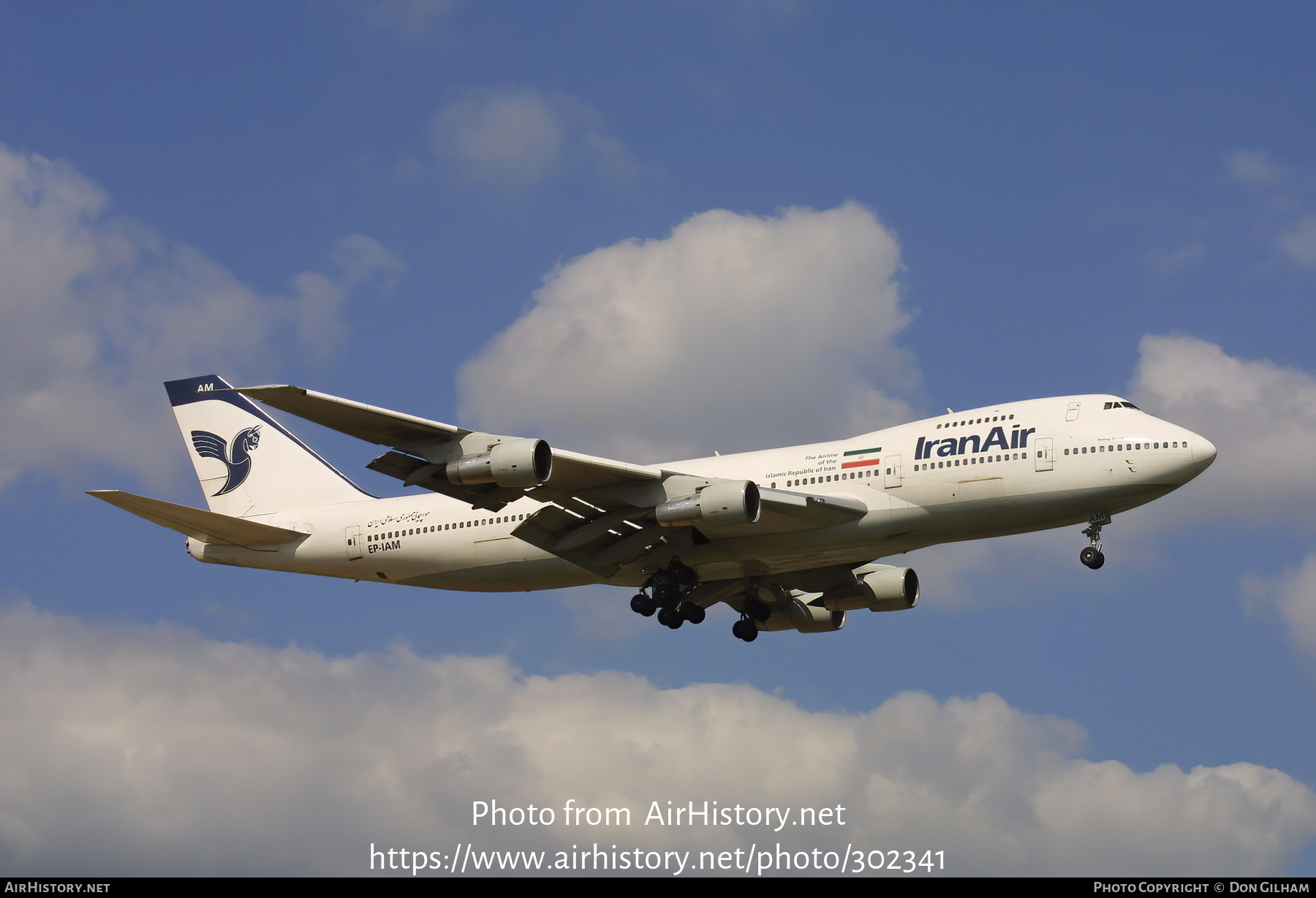 Aircraft Photo of EP-IAM | Boeing 747-186B | Iran Air | AirHistory.net #302341