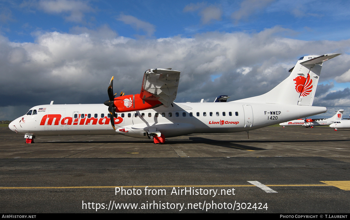 Aircraft Photo of F-WWEP | ATR ATR-72-600 (ATR-72-212A) | Malindo Air | AirHistory.net #302424