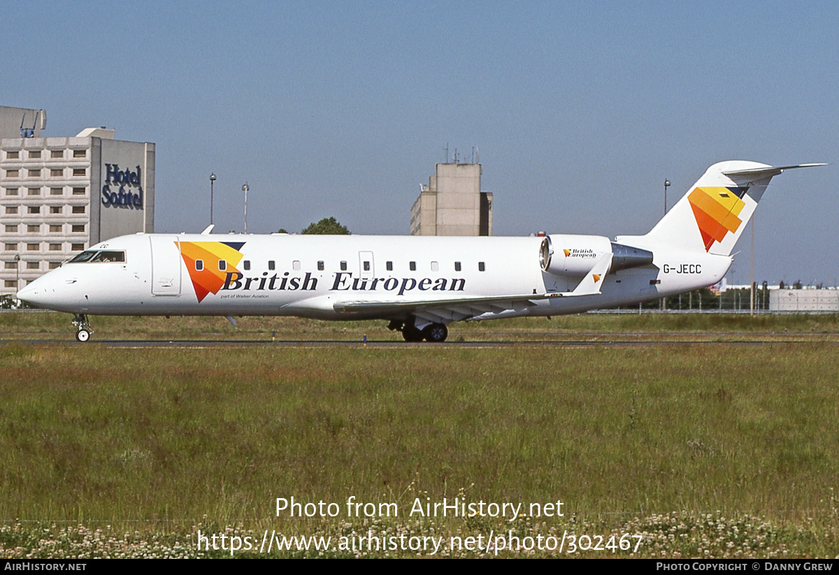 Aircraft Photo of G-JECC | Bombardier CRJ-200ER (CL-600-2B19) | British European | AirHistory.net #302467