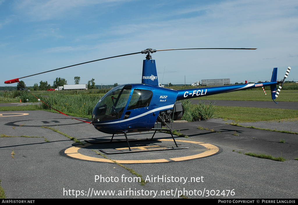 Aircraft Photo of C-FCLI | Robinson R-22 Beta II | Passport Hélico | AirHistory.net #302476