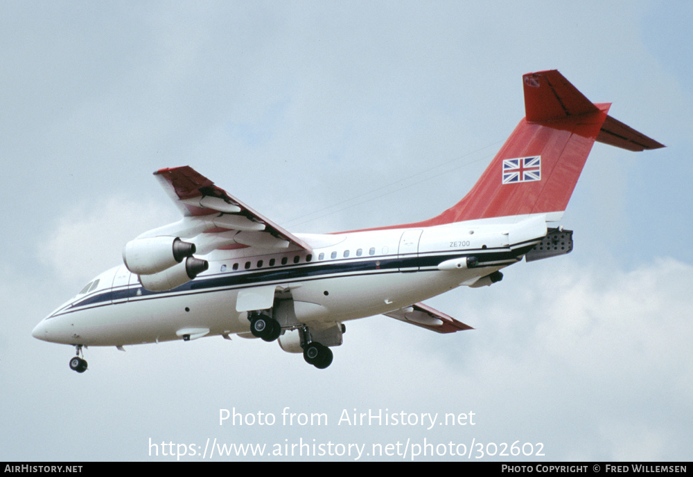 Aircraft Photo of ZE700 | British Aerospace BAe-146 CC.2 | UK - Air Force | AirHistory.net #302602