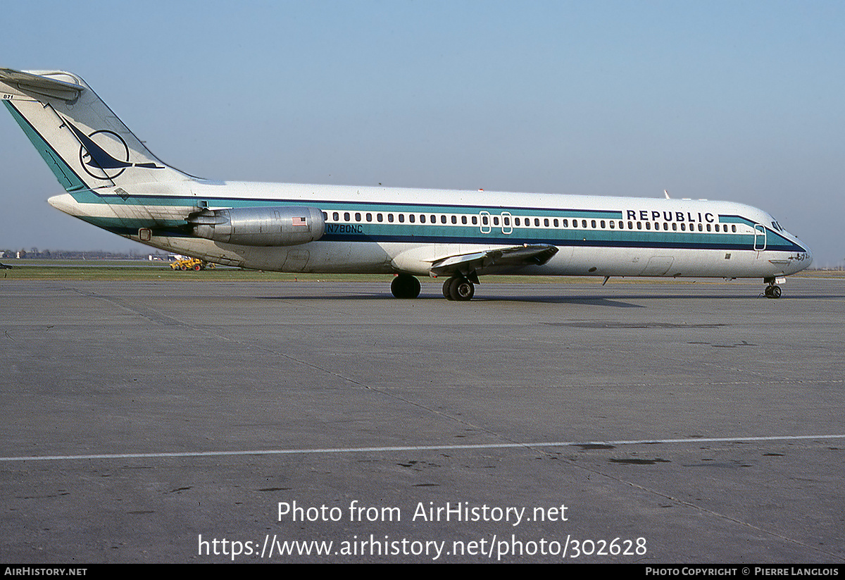 Aircraft Photo of N780NC | McDonnell Douglas DC-9-51 | Republic Airlines | AirHistory.net #302628