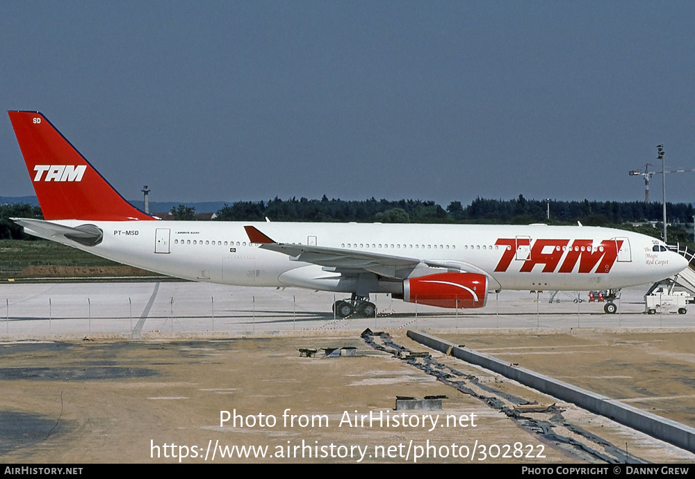 Aircraft Photo of PT-MSD | Airbus A330-243 | TAM Linhas Aéreas | AirHistory.net #302822