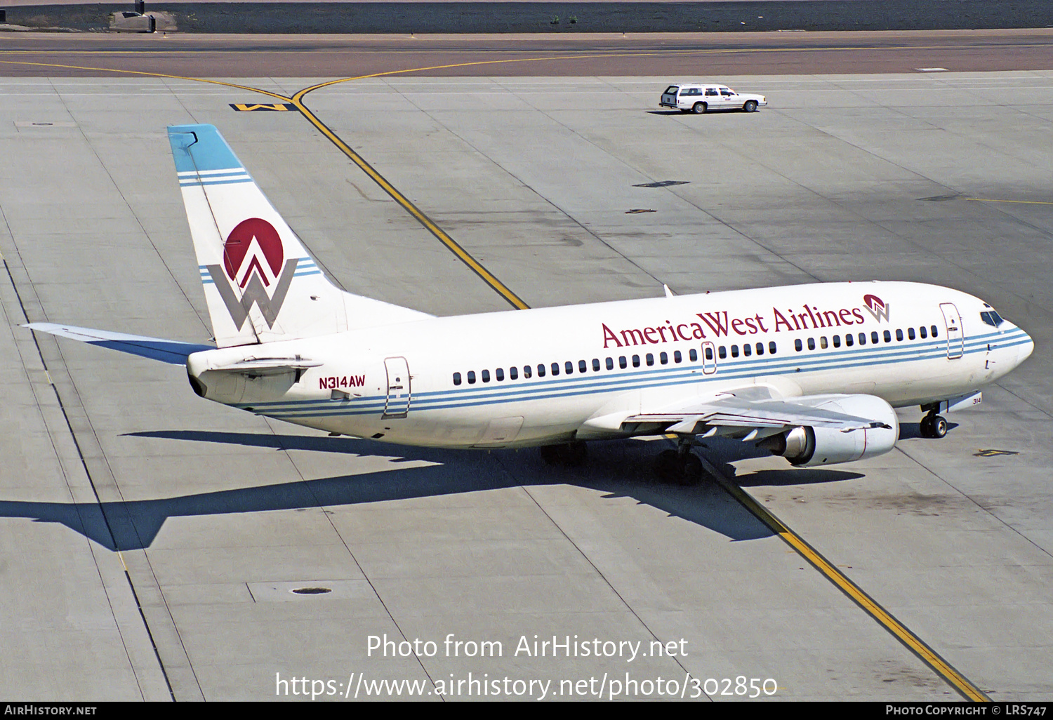 Aircraft Photo of N314AW | Boeing 737-3S3 | America West Airlines | AirHistory.net #302850