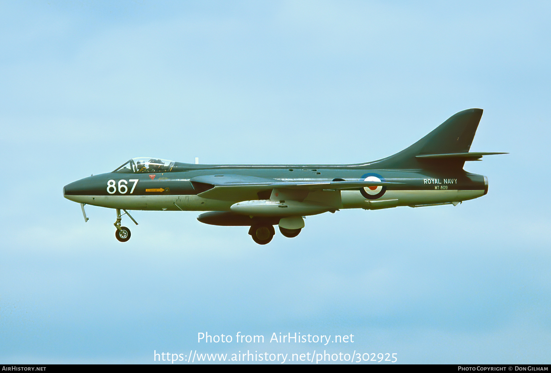 Aircraft Photo Of WT809 | Hawker Hunter GA11 | UK - Navy | AirHistory ...