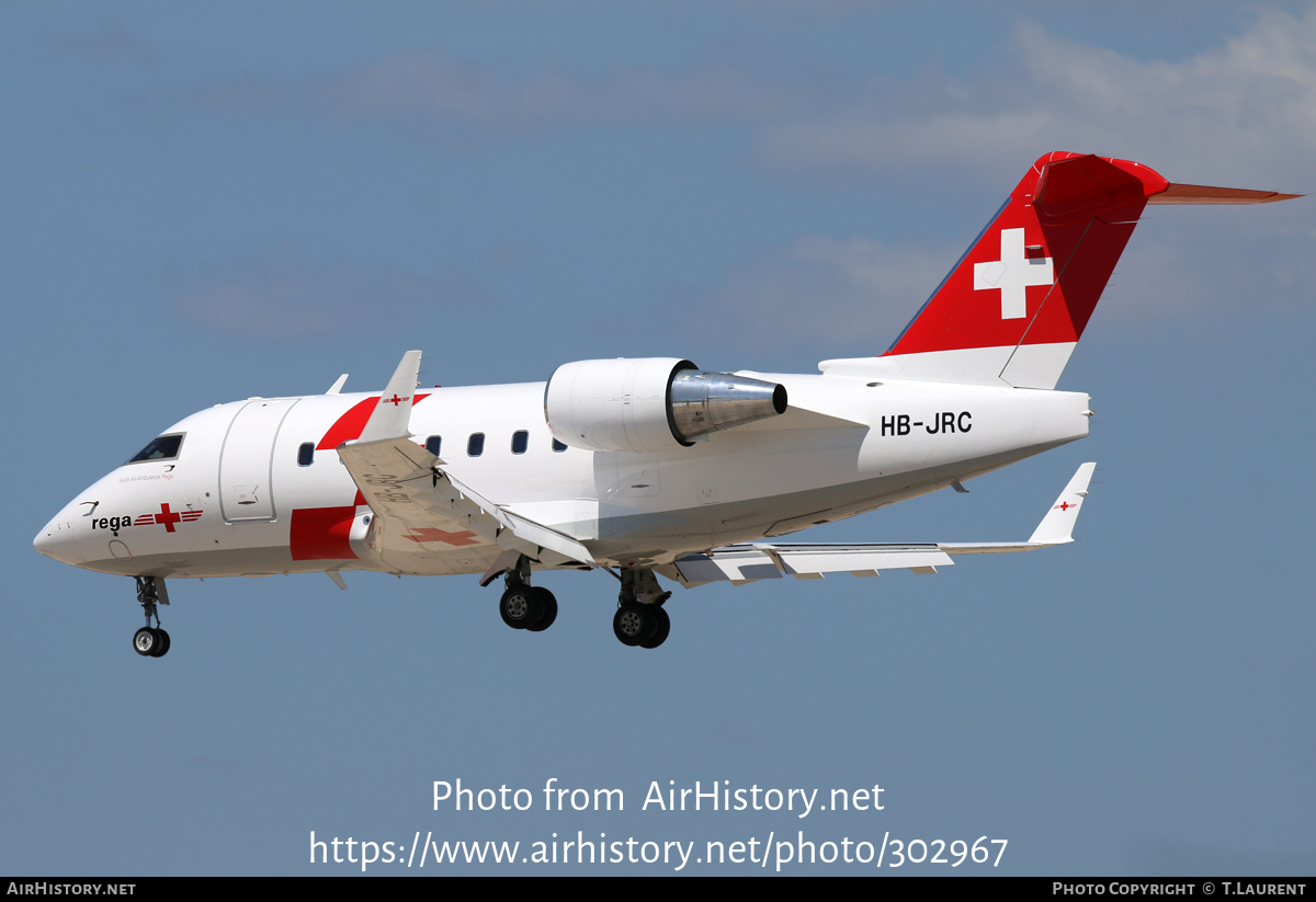 Aircraft Photo of HB-JRC | Bombardier Challenger 604 (CL-600-2B16) | REGA - Swiss Air Ambulance | AirHistory.net #302967