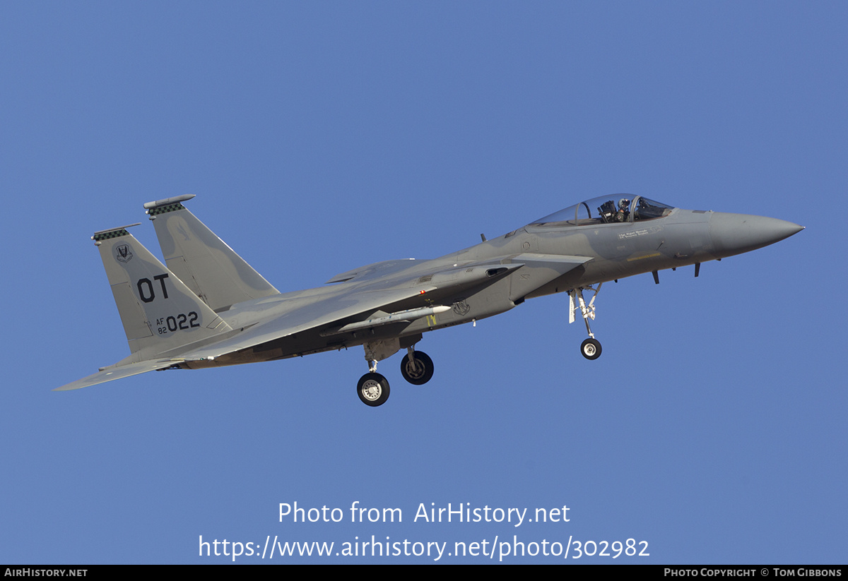 Aircraft Photo of 82-0022 | McDonnell Douglas F-15C Eagle | USA - Air Force | AirHistory.net #302982